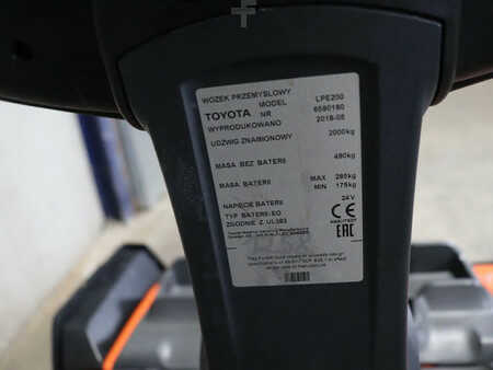 Nízkozdvižný vozík 2018  BT LPE200 (5)