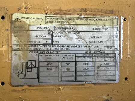 Eléctrico - 4 rodas 2014  CAT Lift Trucks EP25K PAC (29)