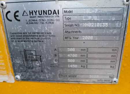 Carretilla elevadora GLP 2008  Hyundai 18L-7 (11)