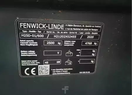 Wózki widłowe diesel 2020  Linde H25D-01/600 (18)
