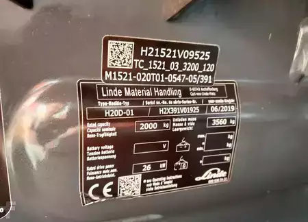 Wózki widłowe diesel 2019  Linde H20D-01 (14)