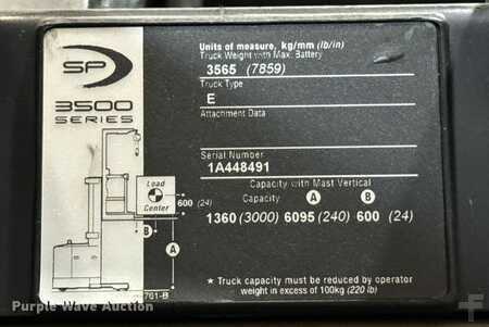 Vertical order pickers 2015  Crown SP3520-30 (29)