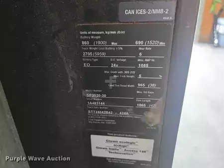 Order Picker 2017  Crown SP3520-30 (26)