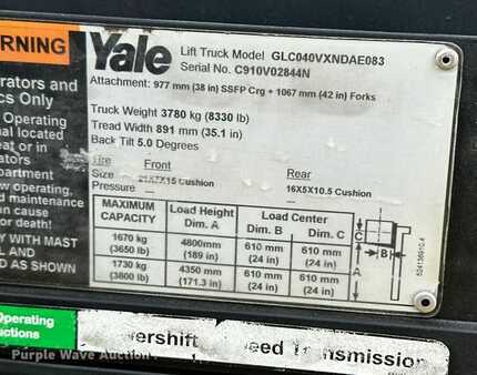 Propane Forklifts - Yale GLC040VXNDAE083 (40)