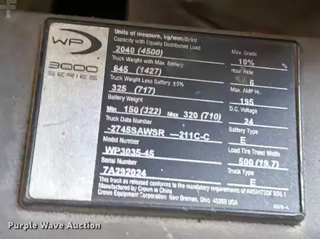 Diesel Forklifts - Crown WP3035-45 (20)