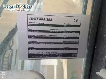 Dieselstapler 2017  Unicarriers UG1D2A32LQ (9)