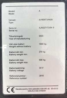 Stacker de condutor em pé 2020 Atlet A160 (1)