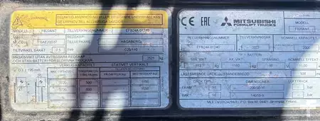 Elektro tříkolové VZV 2023  Mitsubishi FB20ANT (7)
