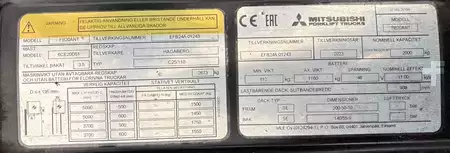 Elektro tříkolové VZV 2023  Mitsubishi FB20ANT (7)