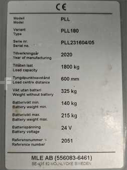 Porta-paletes elétrico 2021  Atlet PLL180 (5)
