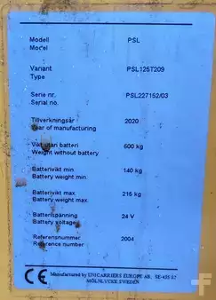 Electric Pallet Trucks 2019  Atlet PSL125 (5)