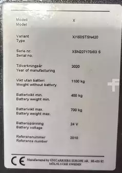Vysokozdvižný vozík se sedadlem pro řidiče 2020  Atlet X160 (7)