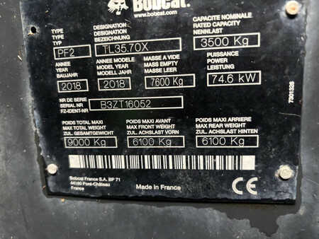 Telescopic forklift rigid 2018  Bobcat TL35.70X (15)