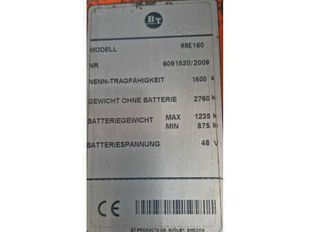 Tolóoszlopos targonca 2009  BT TOYOTA reflex RRE 160 (14)