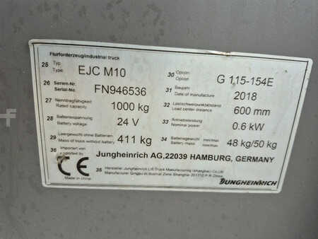 Závěsné vysokozdvižné vozíky 2018  Jungheinrich Ejc m10 (8)