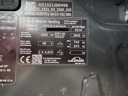 Eléctrico - 3 rodas 2018  Linde E 16 C - 02 (3)