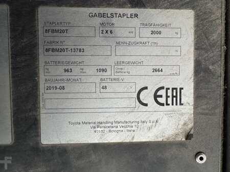 4-wiel elektrische heftrucks 2019  Toyota 8FBM20T (3)