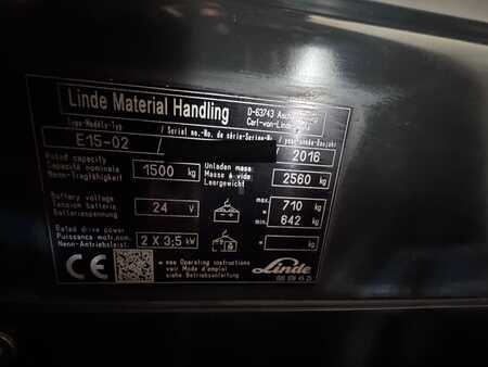 Elektro tříkolové VZV 2016  Linde E 15 - 02 (3)