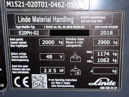 Elektro 4 Rad 2018  Linde E 20 PH - 02  / Bügeltür links (3)