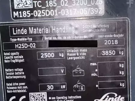 Empilhador diesel 2018  Linde H 25 D - 02 (3)