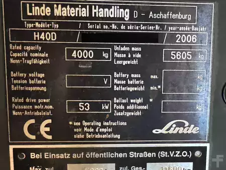 Diesel gaffeltruck 2006  Linde H 40 D (3)