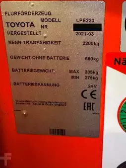 Porta-paletes elétrico 2021  Toyota LPE 220 (3)