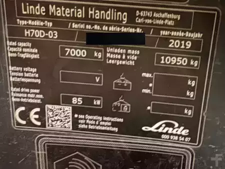 Diesel gaffeltruck 2019  Linde H 70 D EVO (3)