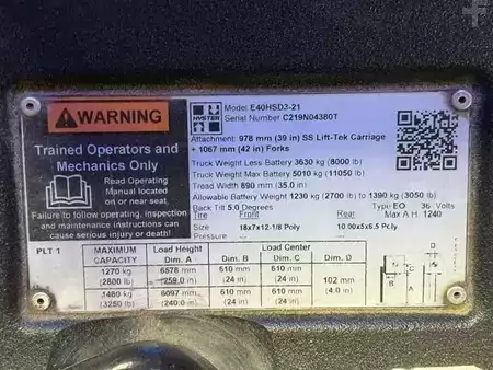 4-Wheel Electric 2019  Hyster E40HSD3 (6)