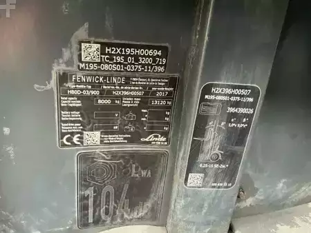 Diesel Forklifts 2017  Linde H80D-03/900 Duplex 4 ventielen (11)