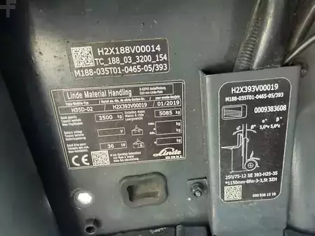 Dieseltrukki 2019  Linde H35D Triplex Freelift Sideshift 4 Valves (4)