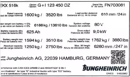 Smalgangstruck 2023  Jungheinrich EKX516K (8)