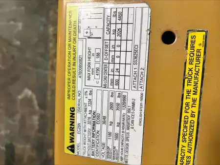 Elektromos 4 kerekű 2022  CAT Lift Trucks EC25N (6)