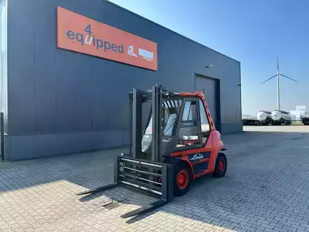 Carretilla elevadora diésel 2003  Linde H60D-02 / fork positioner / 6.000kg / duplex / 6 cil. Deutz diesel (1)