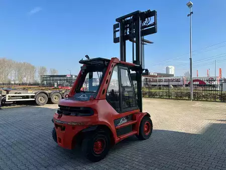 Carretilla elevadora diésel 2003  Linde H60D-02 / fork positioner / 6.000kg / duplex / 6 cil. Deutz diesel (7)