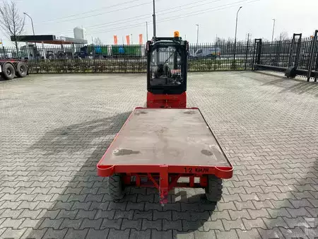 Carrelli elettrici 4 ruote 2014  Linde E12-01 / SIDE SHIFT / DUPLEX + 2016 MAFI double steered draw bar trailers (4)