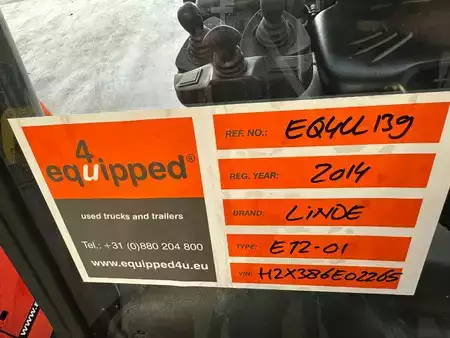 Carrelli elettrici 4 ruote 2014  Linde E12-01 / SIDE SHIFT / DUPLEX (26)