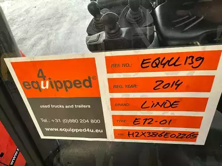 Chariots électriques à 4 roues 2014  Linde E12-01 E12-01 / SIDE SHIFT / DUPLEX (26)