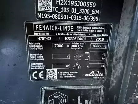 LPG VZV 2018  Linde H70T-03 H70T-03 / SIDE SHIFT / FORK POSITIONER / DUPLEX / LPG (35)