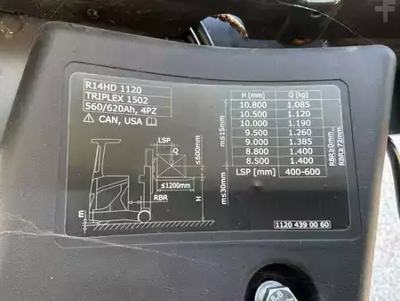 Elektryczne 3-kołowe 2021  Linde R14HD-01 (33)