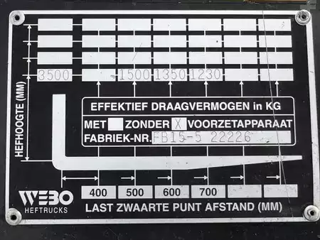 Dízel targonca - Komatsu Elektrische FB15-5 (11)