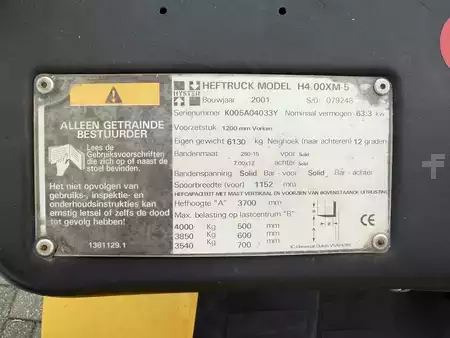 Carrelli elevatori GPL 2001  Hyster H4.00XM-5 (19)