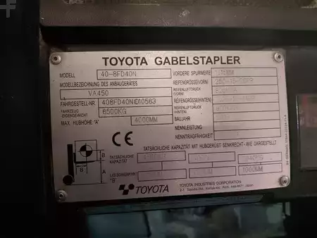 Diesel gaffeltruck 2018  Toyota Toero 40-8FD40N (5)