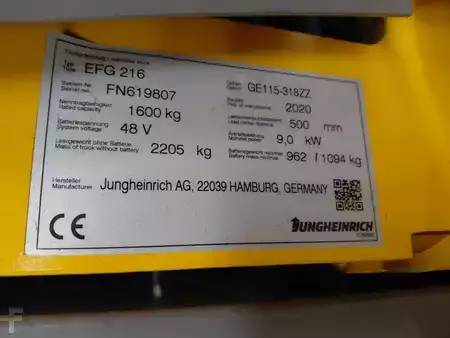 Elektro 3 Rad 2020  Jungheinrich EFG 216 (5)