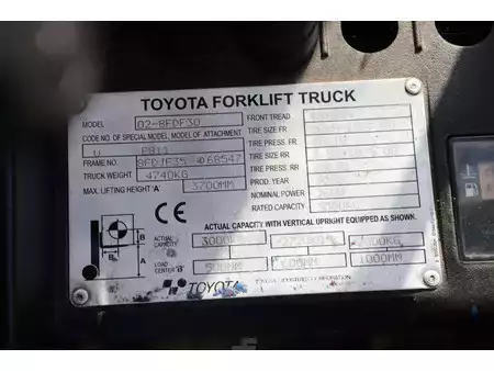 Diesel Forklifts 2020  Toyota 02-8FDF30 02-8FDF30 (17)