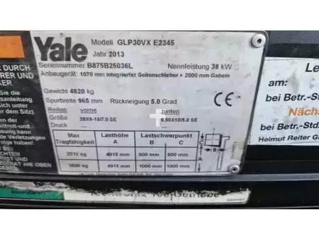 Diesel Forklifts 2013  Yale GLP30VX GLP30VX (9)