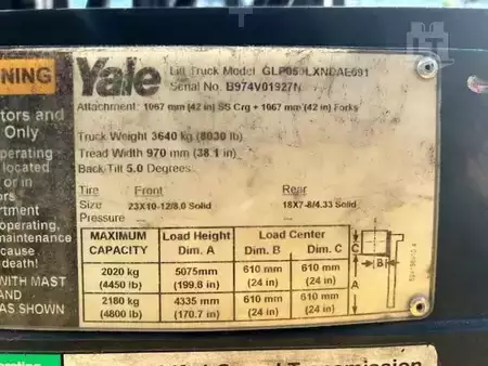 Propane Forklifts 2015  Yale GLP050LX (7)