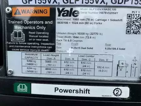 Propane Forklifts - Yale GLP155VX (9)