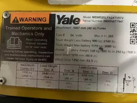 Pallet Stackers 2019  Yale MSW025LF (6)