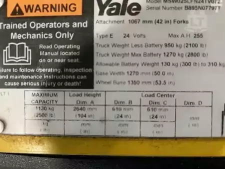 Pallet Stackers 2019  Yale MSW025LF (6)