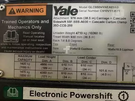 Propane Forklifts 2019  Yale GLC050VX (9)